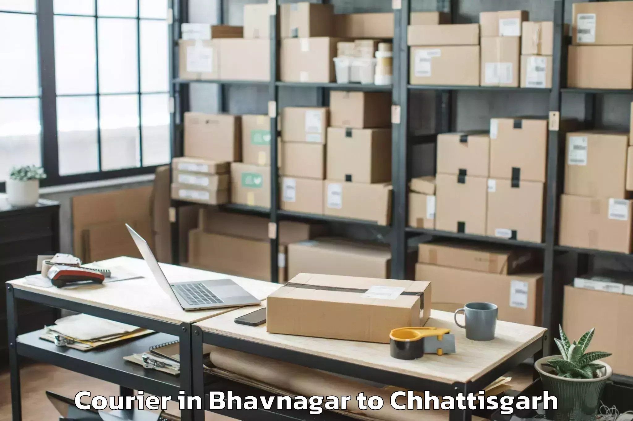 Top Bhavnagar to Pithora Courier Available